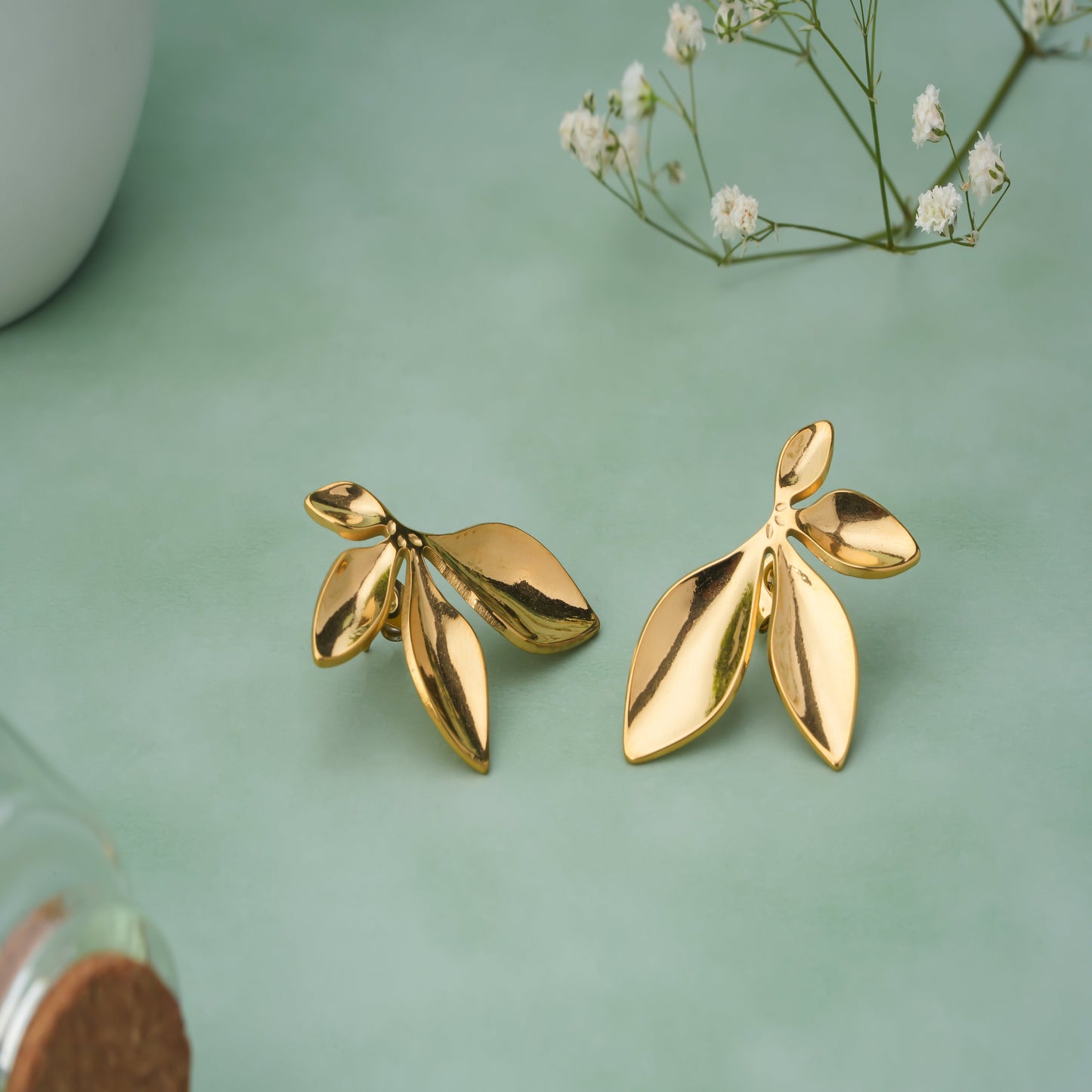 Flower earrings 18K GOLD PLATED EARRINGS