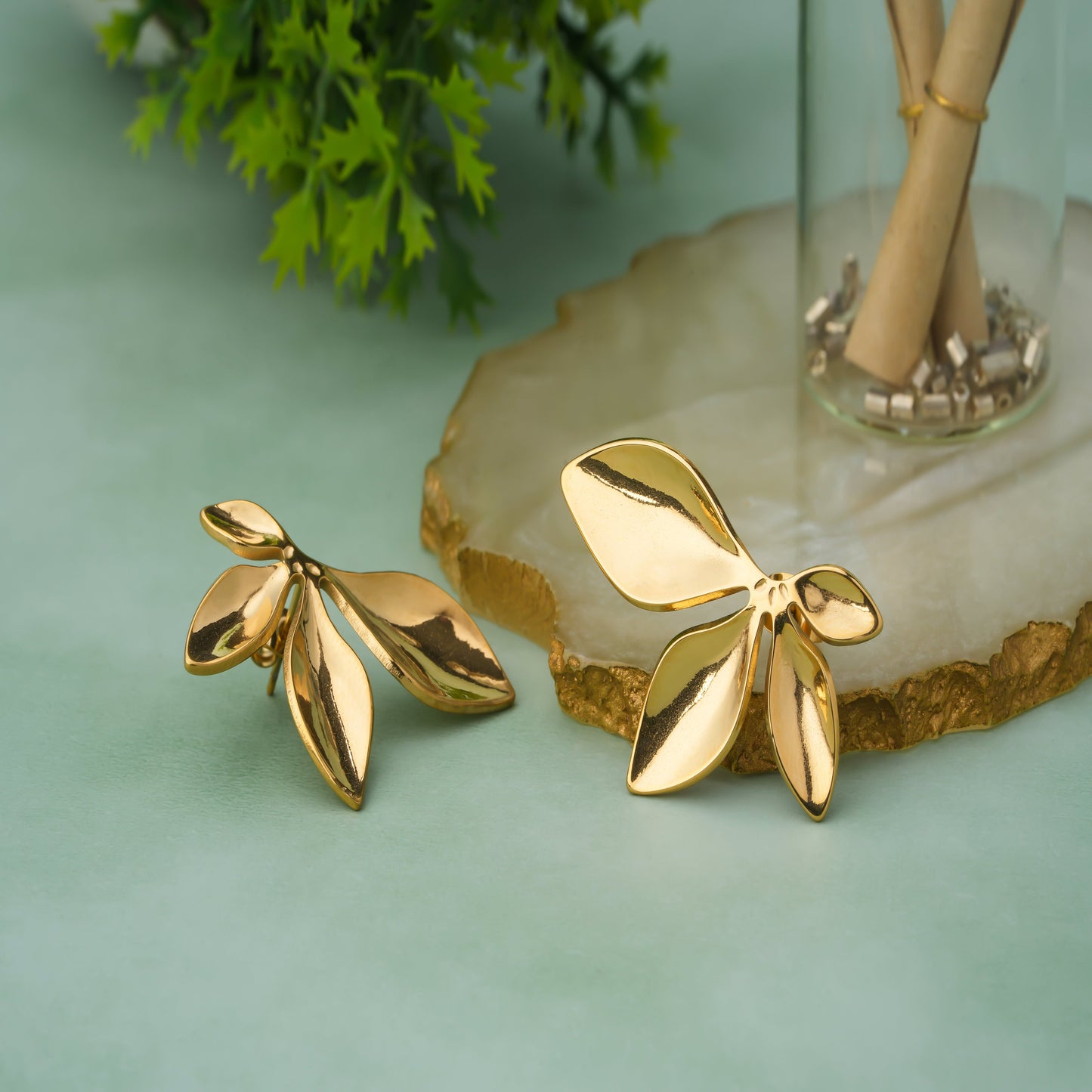 Flower earrings 18K GOLD PLATED EARRINGS